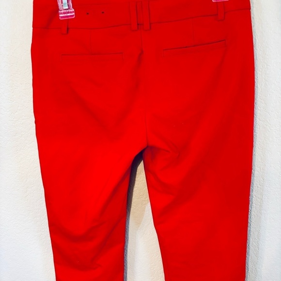 Express Pants Sz 2R The Columnist Red Straight Legs Pockets Like-New Classy - Picture 5 of 16